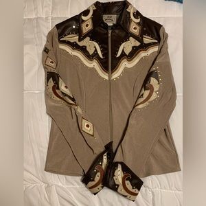1849 AUTHENTIC RANCHWEAR WESTERN SHOW SHIRT. SIZE S